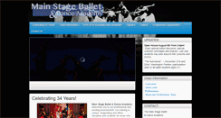 Desktop Screenshot of mainstageballet.com